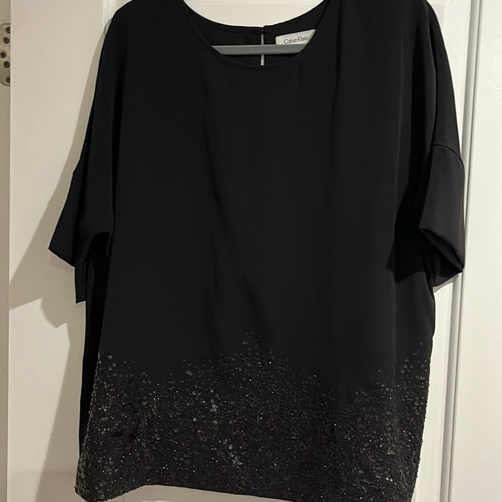 VGUC Calvin Klein Dressy Top Sz L